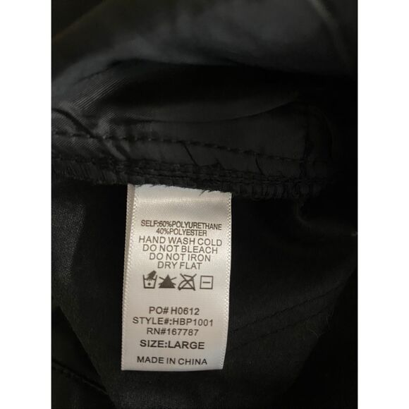 Hunter & Brown faux leather pants size L - Picture 8 of 9